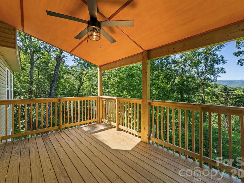 212 Brigsy Lane, Whittier, NC 28789.  MLS# CAR4391142, YatesRealty ID 451. Main Level Deck