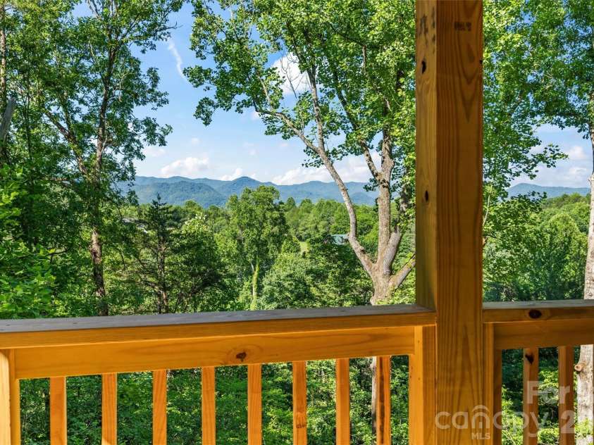 212 Brigsy Lane, Whittier, NC 28789.  MLS# CAR4391142, YatesRealty ID 451. Main Level Deck View
