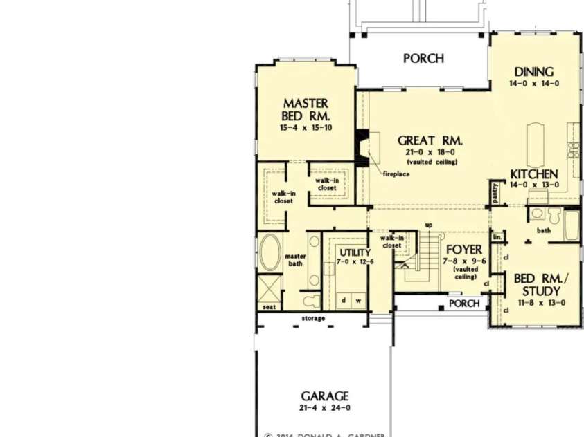 320 Downing Drive, Kings Mountain, NC 28086.  MLS# CAR4409944, YatesRealty ID 45110. 1st Floor Layout