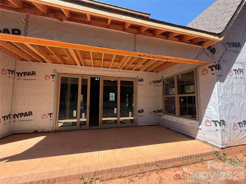 320 Downing Drive, Kings Mountain, NC 28086.  MLS# CAR4409944, YatesRealty ID 45110. Covered Back Porch - Under Construction