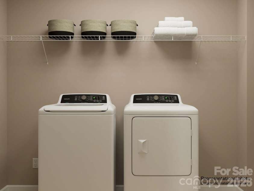 1844 Broom Maker Drive, Bessemer City, NC 28016.  MLS# CAR4415847, YatesRealty ID 45124. Laundry Room