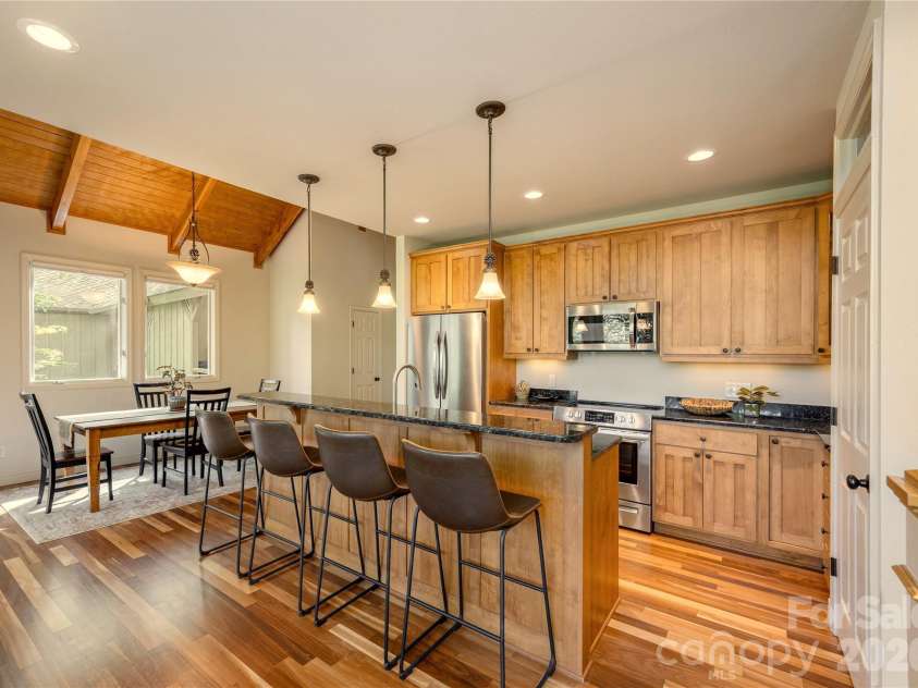 281 Bob White Loop, Waynesville, NC 28786.  MLS# CAR4414207, YatesRealty ID 45126. Kitchen with island