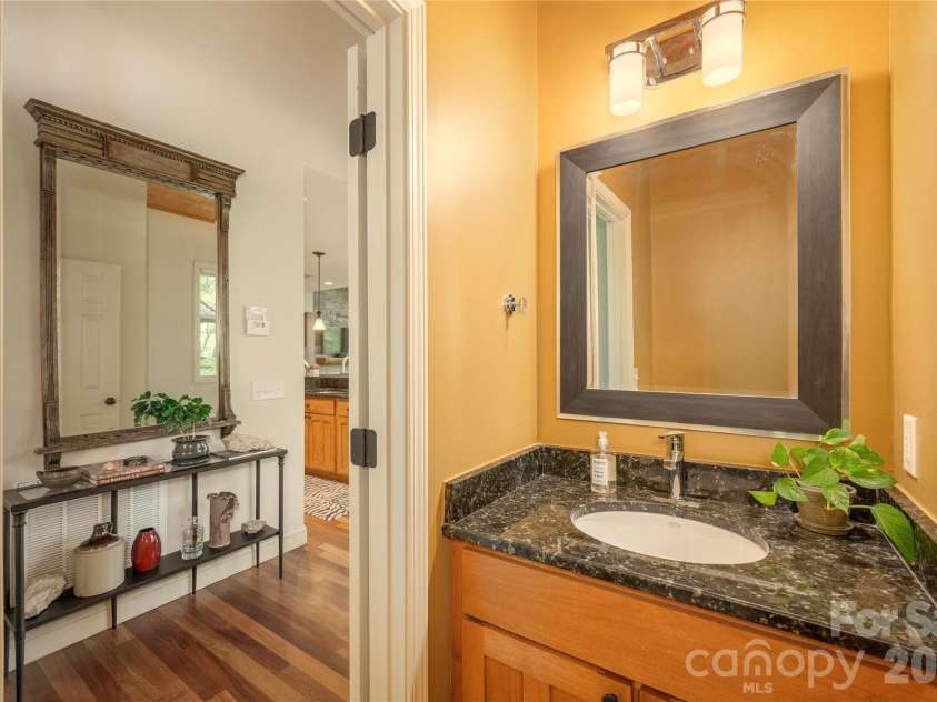 281 Bob White Loop, Waynesville, NC 28786.  MLS# CAR4414207, YatesRealty ID 45126. Powder Room looking into Foyer