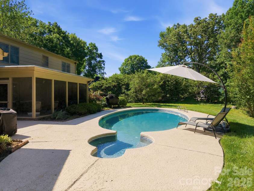408 Bethel Drive, Salisbury, NC 28144.  MLS# CAR4367014, YatesRealty ID 45133. Heated Pool with Spa