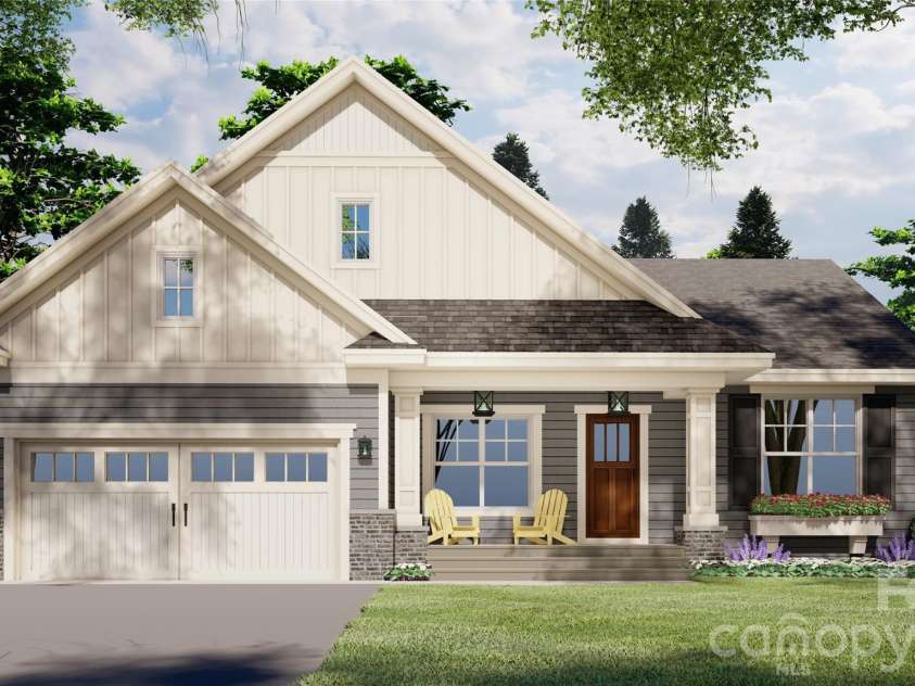 166 Williams Meadow Loop, Hendersonville, NC 28739.  MLS# CAR4406204, YatesRealty ID 45159. Front Elevation-Rendering courtesy of Royal Oaks Design.