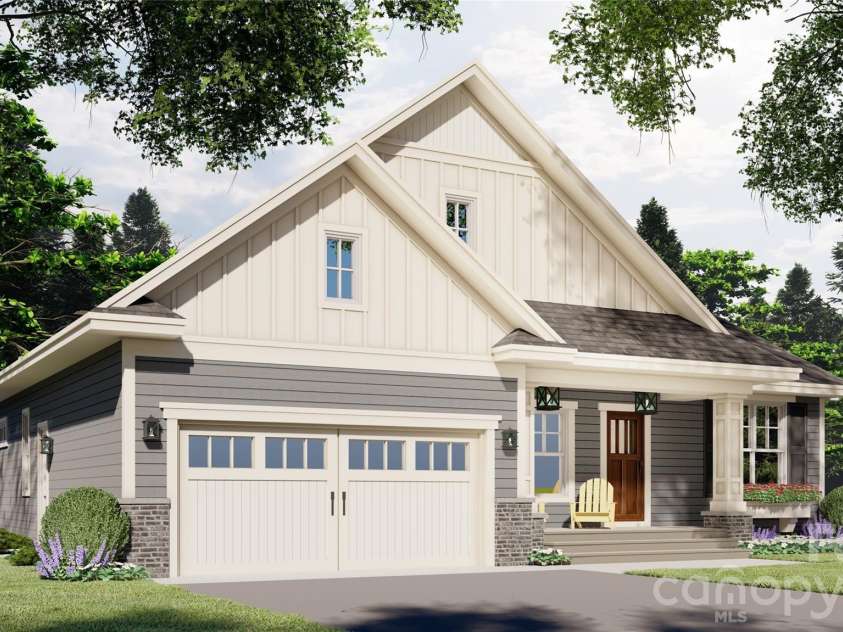 166 Williams Meadow Loop, Hendersonville, NC 28739.  MLS# CAR4406204, YatesRealty ID 45159. Garage & Front Elevation-Rendering courtesy of Royal Oaks Design.