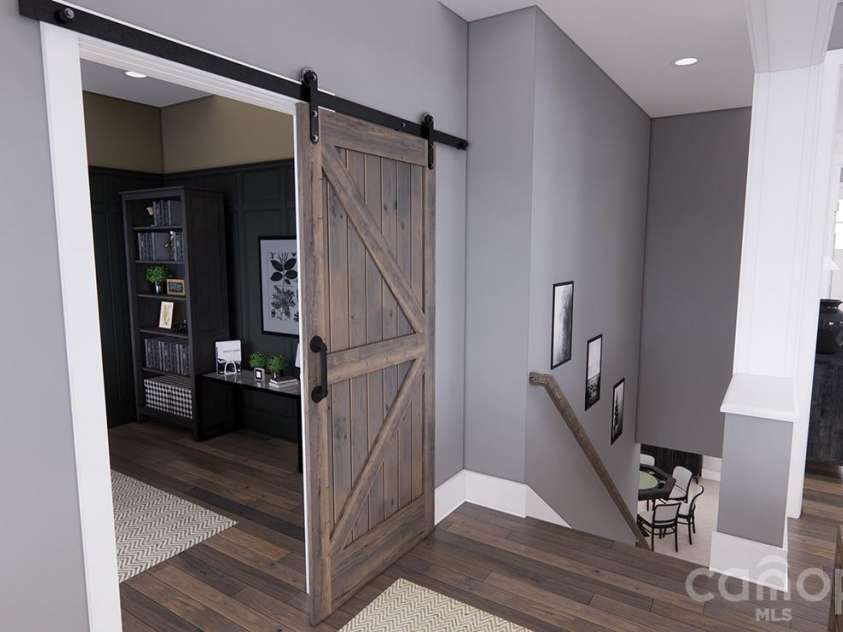 166 Williams Meadow Loop, Hendersonville, NC 28739.  MLS# CAR4406204, YatesRealty ID 45159. Main-Level Office-Rendering courtesy of Royal Oaks Design.