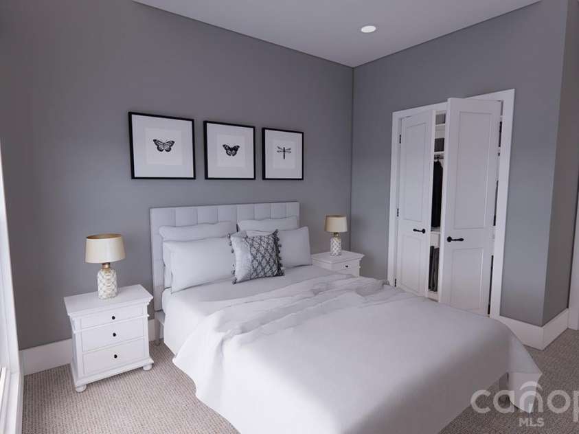 166 Williams Meadow Loop, Hendersonville, NC 28739.  MLS# CAR4406204, YatesRealty ID 45159. Secondary Bedroom-Rendering courtesy of Royal Oaks Design.