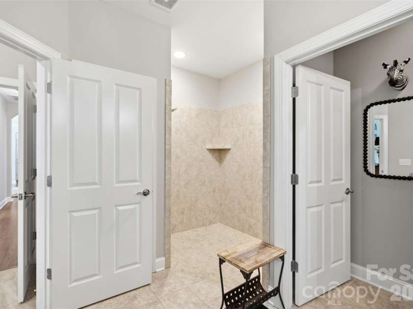 17004 Courtside Landing Drive, Cornelius, NC 28031.  MLS# CAR4415612, YatesRealty ID 45195. Primary Bathroom Shower