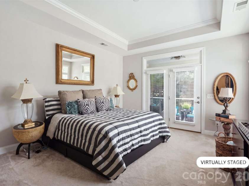 17004 Courtside Landing Drive, Cornelius, NC 28031.  MLS# CAR4415612, YatesRealty ID 45195. Virtually Staged - Primary Bedroom