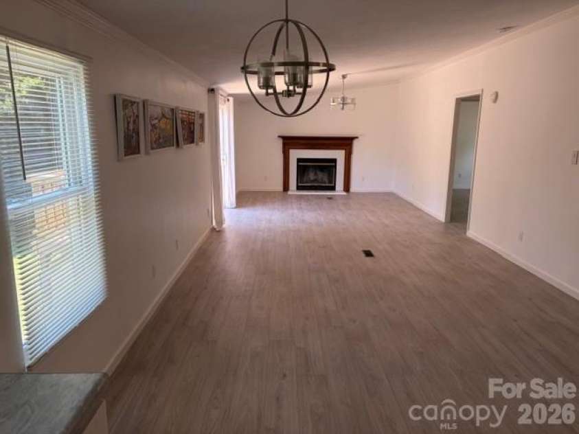 2659 Deertrack Drive, Connelly Springs, NC 28612.  MLS# CAR4379328, YatesRealty ID 452. KITCHEN  TOWARDS DINING ROOM AND DEN