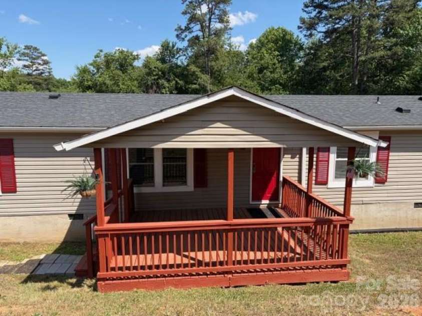 2659 Deertrack Drive, Connelly Springs, NC 28612.  MLS# CAR4379328, YatesRealty ID 452. Large covered porch for your enjoyment!