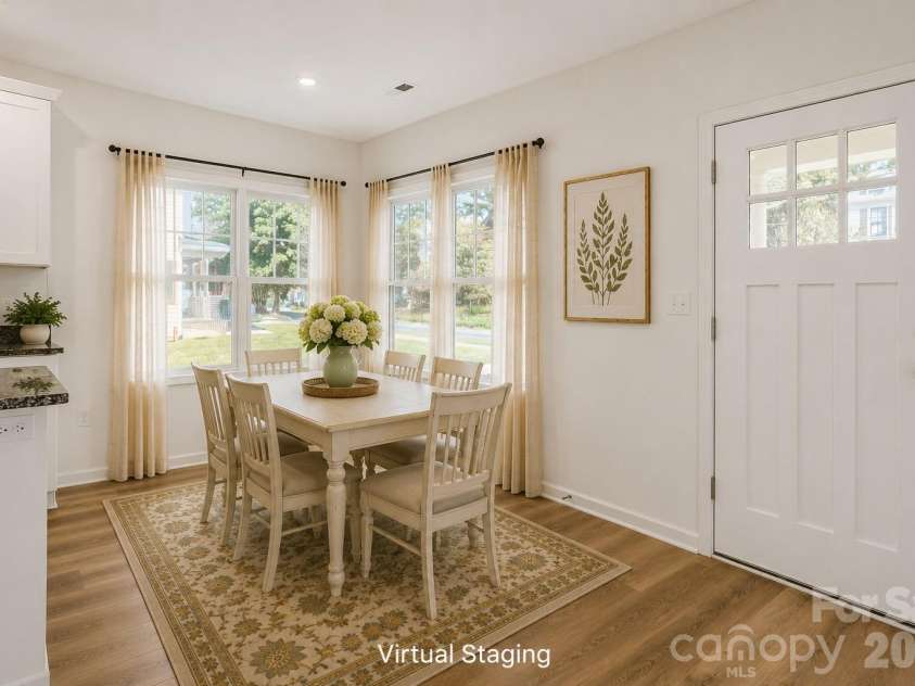 517 Front Street, Statesville, NC 28677.  MLS# CAR4415663, YatesRealty ID 45221. Dining Area (Virtual Staging)