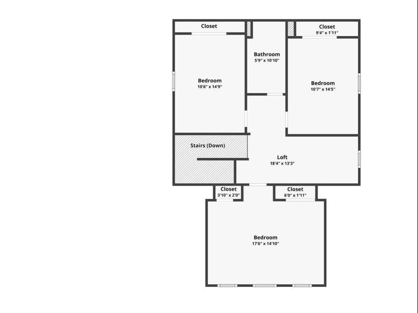 517 Front Street, Statesville, NC 28677.  MLS# CAR4415663, YatesRealty ID 45221. Second Floor