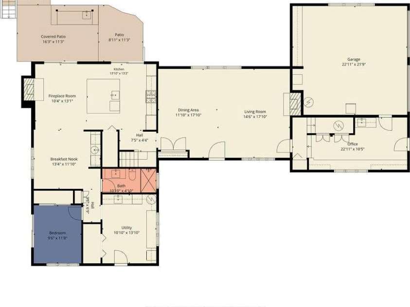 865 Haven Drive, Saluda, NC 28773.  MLS# CAR4415637, YatesRealty ID 45230. 1st floor