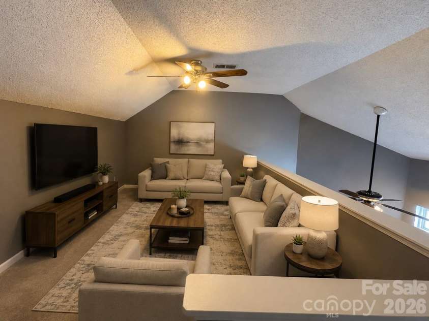 8946 Meadowmont View Drive, Charlotte, NC 28269.  MLS# CAR4415253, YatesRealty ID 45239. Virtual staged loft