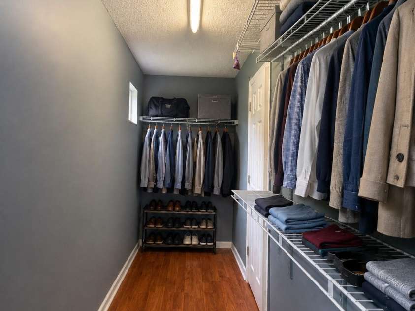 8946 Meadowmont View Drive, Charlotte, NC 28269.  MLS# CAR4415253, YatesRealty ID 45239. Virtual staged Master closet