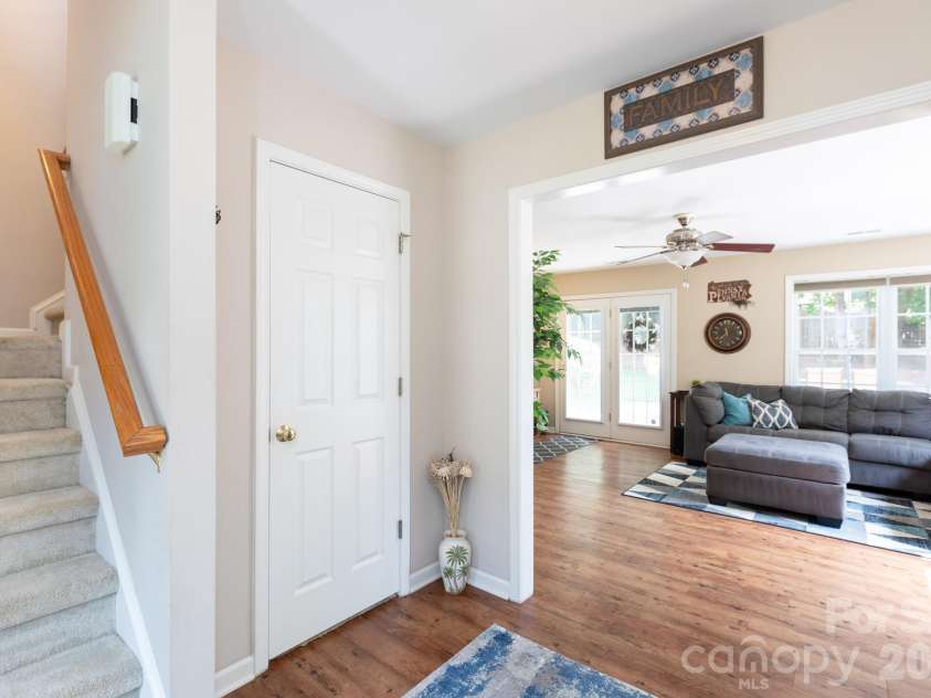 120 Arbor Ridge Road, Mount Holly, NC 28120.  MLS# CAR4414980, YatesRealty ID 45244. Stairs to upper level