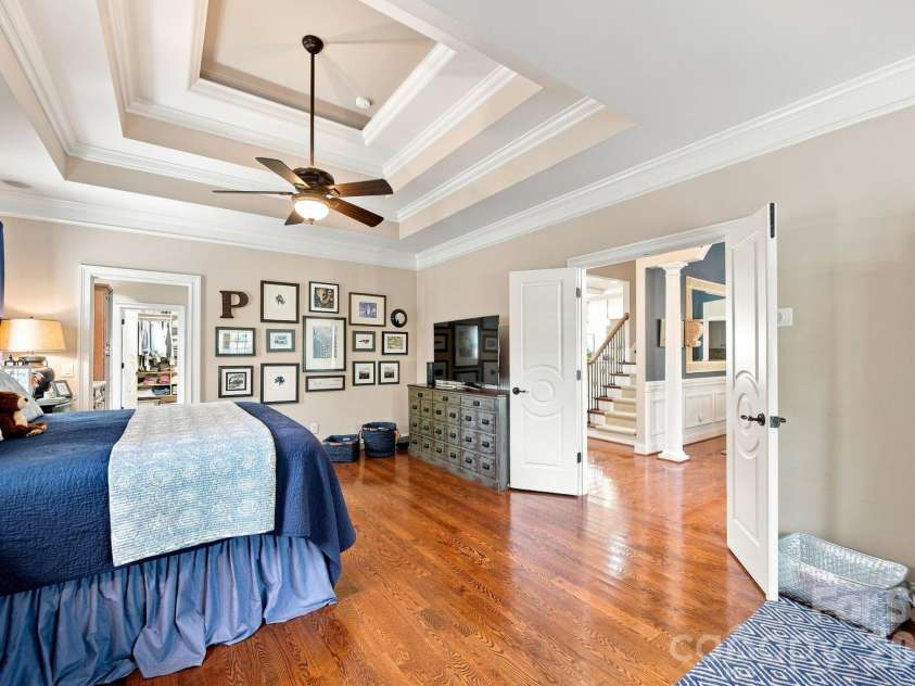 1001 Heritage Acres Drive, Weddington, NC 28104.  MLS# CAR4414833, YatesRealty ID 45250. Large primary suite on the main level.