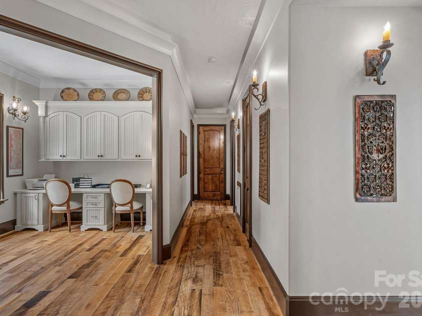 1807 Charden Road, Davidson, NC 28036.  MLS# CAR4410919, YatesRealty ID 45262. Built-in office cabinetry.