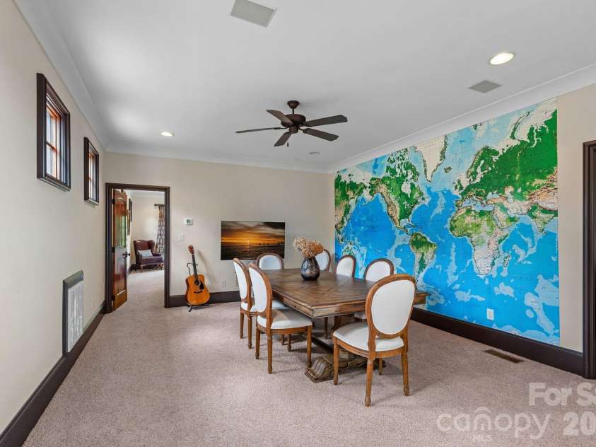 1807 Charden Road, Davidson, NC 28036.  MLS# CAR4410919, YatesRealty ID 45262. Large multi-use space could accommodate a pool table.