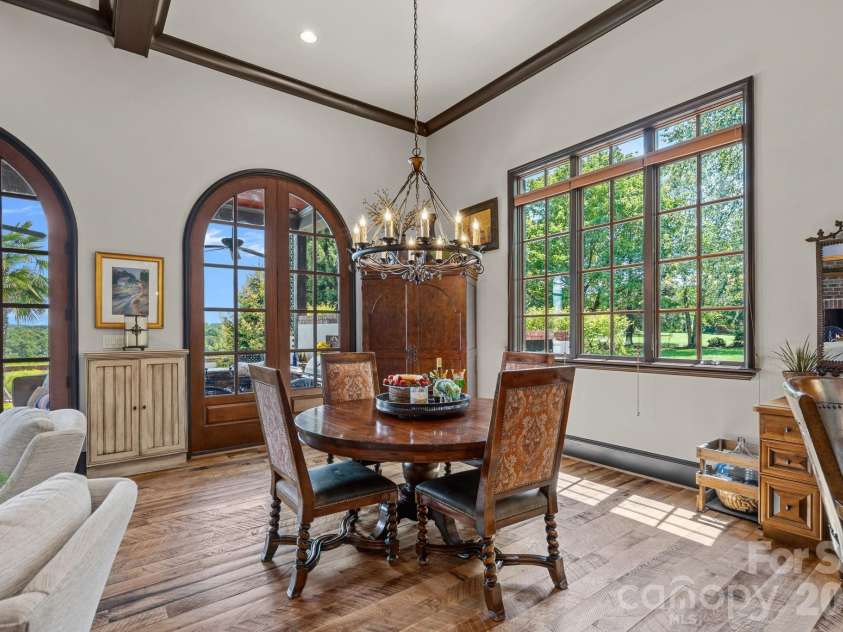 1807 Charden Road, Davidson, NC 28036.  MLS# CAR4410919, YatesRealty ID 45262. Thoughtful dining spaces. Open floor plan with elegant arched doorways.