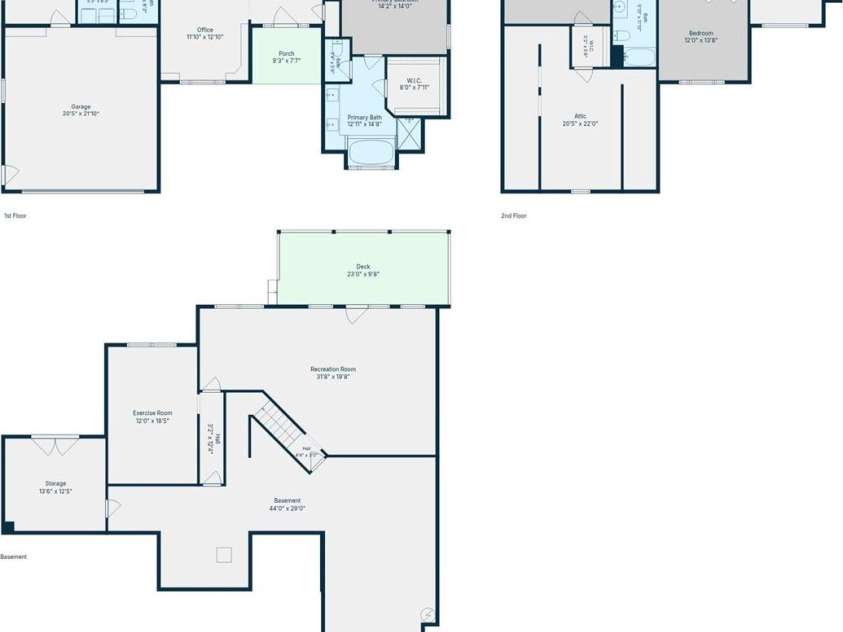 210 Clear Vista Circle, Asheville, NC 28805.  MLS# CAR4411634, YatesRealty ID 45263. Floor Plan
