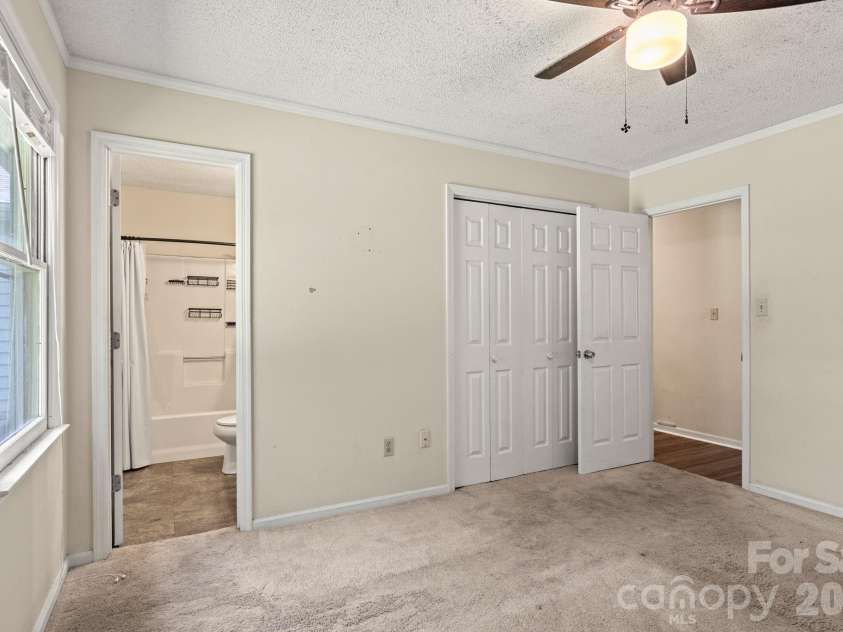1820 Bridgewood Drive, Lancaster, SC 29720.  MLS# CAR4410487, YatesRealty ID 45264. Primary bedroom with view into ensuite