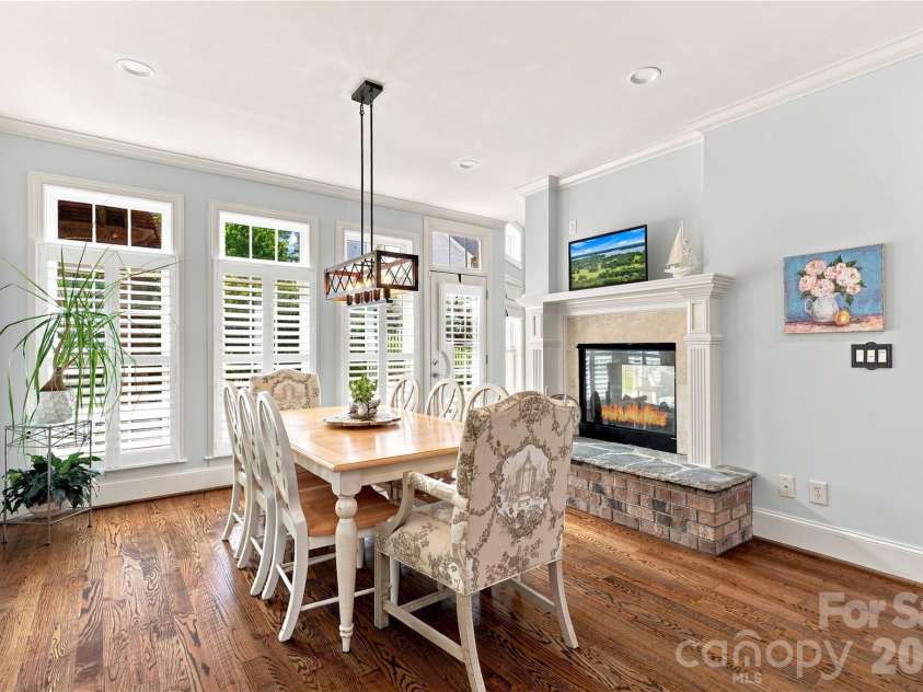 7768 Burning Ridge Drive, Stanley, NC 28164.  MLS# CAR4411753, YatesRealty ID 45272. Cozy nook by fireplace