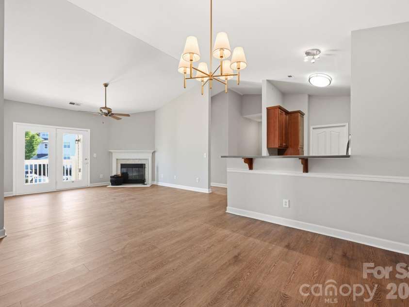 16648 Amberside Road, Cornelius, NC 28031.  MLS# CAR4414323, YatesRealty ID 45276. Open living and dining spaces bright and airy.