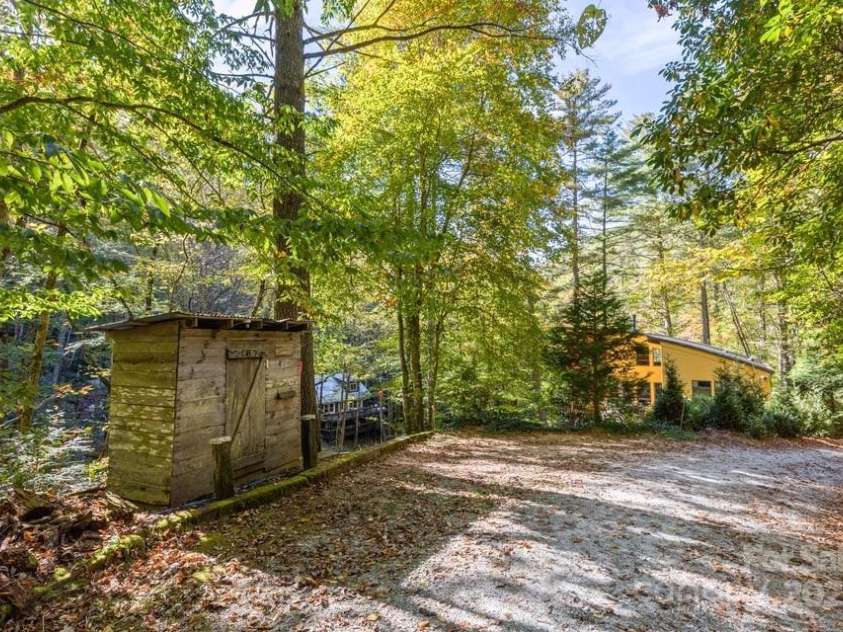 187 Big Buck Road, Highlands, NC 28741.  MLS# CAR4317414, YatesRealty ID 45286. Shed and Parking Area #2