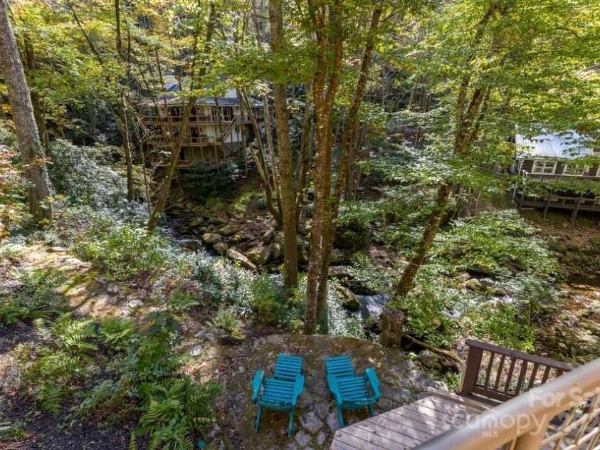 187 Big Buck Road, Highlands, NC 28741.  MLS# CAR4317414, YatesRealty ID 45286. View From Upper Deck Railing