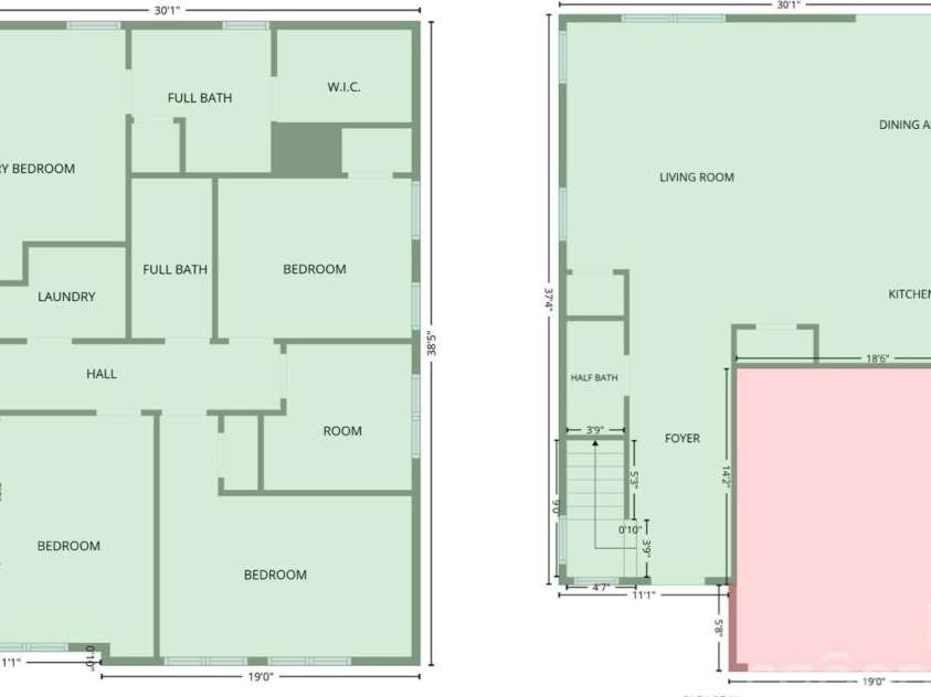 5016 Hoover Drive, Charlotte, NC 28269.  MLS# CAR4414075, YatesRealty ID 45286. 