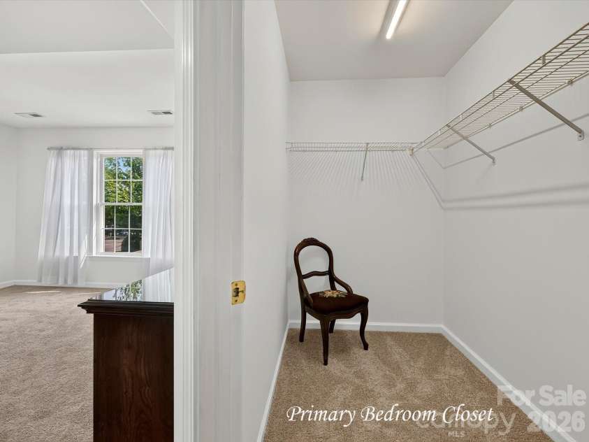 7009 Creft Circle, Indian Trail, NC 28079.  MLS# CAR4415908, YatesRealty ID 45288. Primary Closet