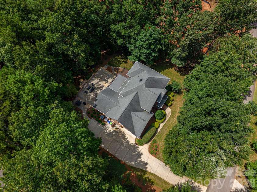 4108 Whim Shaft Drive, Lincolnton, NC 28092.  MLS# CAR4415409, YatesRealty ID 45297. Front Left Aerial View