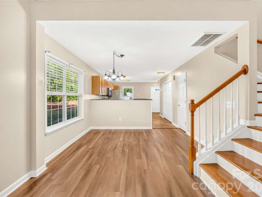 1429 Valann Farm Court, Rock Hill, SC 29732.  MLS# CAR4415646, YatesRealty ID 45298. Dining area with open layout kitchen.