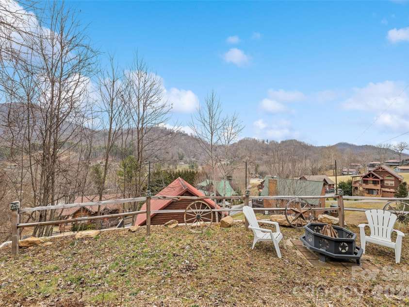 16 Hiawatha Drive, Maggie Valley, NC 28751.  MLS# CAR4405561, YatesRealty ID 45299. View from Lower Patio