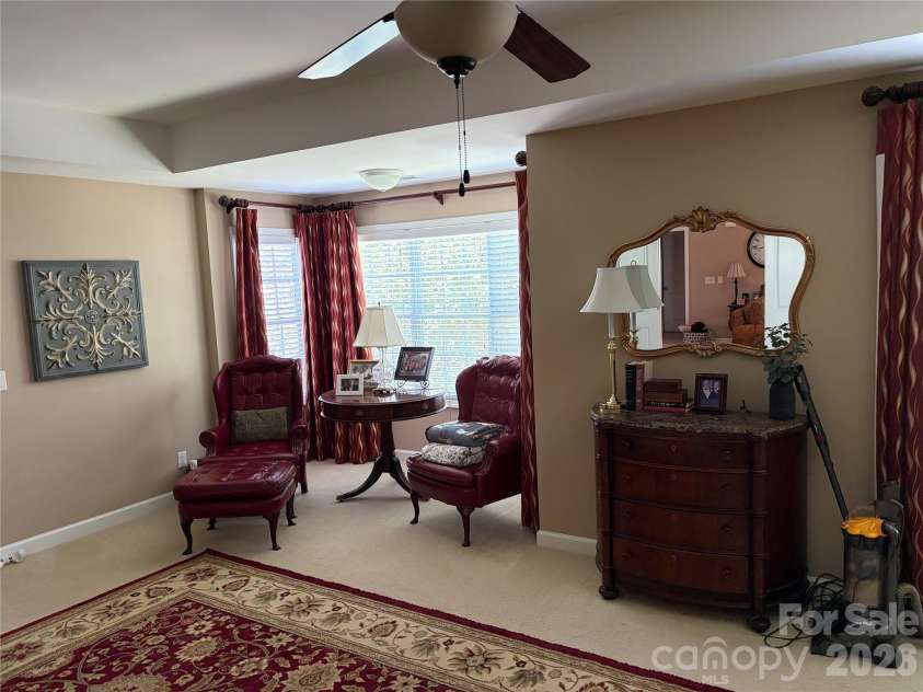 17228 Marbella Lane, Indian Land, SC 29707.  MLS# CAR4413011, YatesRealty ID 45302. Master Bedroom with seating area