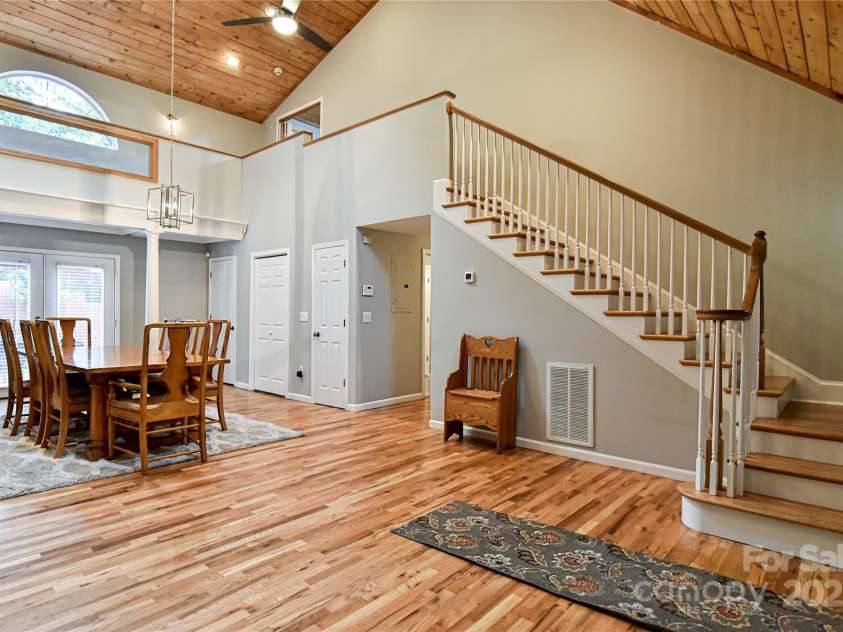 210 Craggy Street, Black Mountain, NC 28711.  MLS# CAR4238404, YatesRealty ID 4531. Main Level  Entry Dinning Area and Living Room