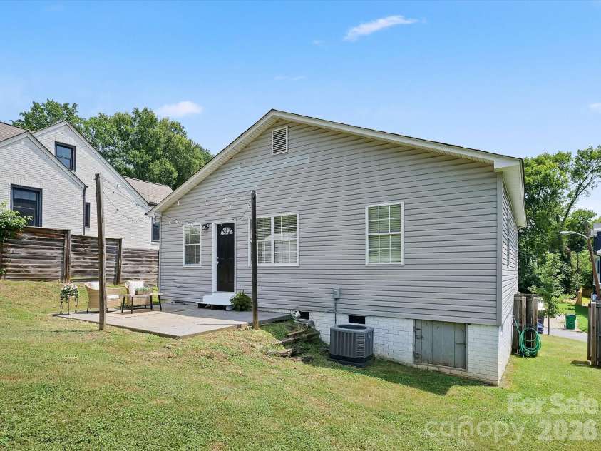1521 Sumter Avenue, Charlotte, NC 28208.  MLS# CAR4409474, YatesRealty ID 45317. Rear Exterior