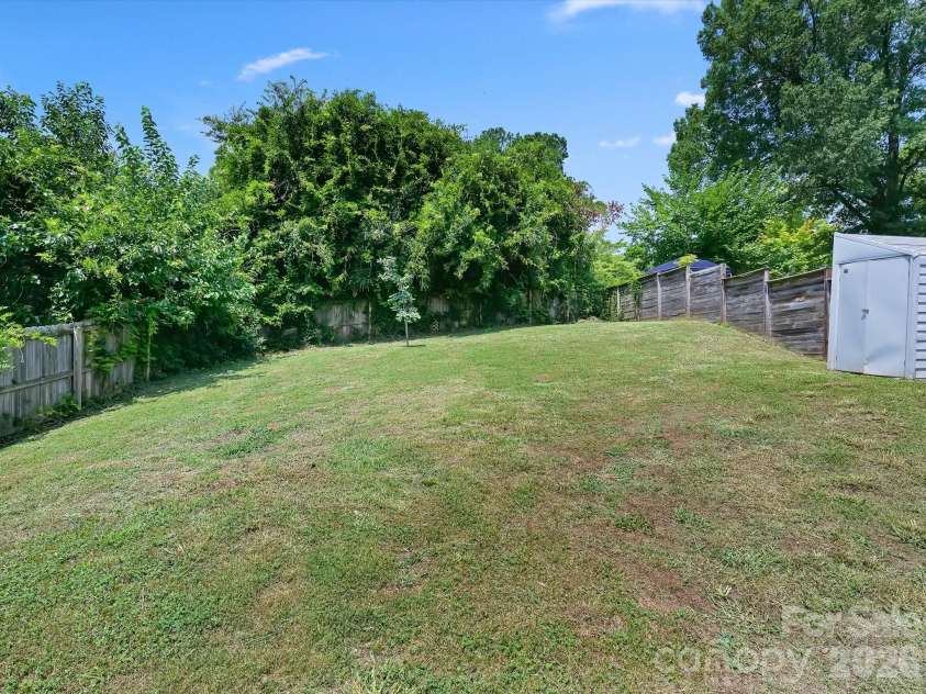 1521 Sumter Avenue, Charlotte, NC 28208.  MLS# CAR4409474, YatesRealty ID 45317. Rear Yard