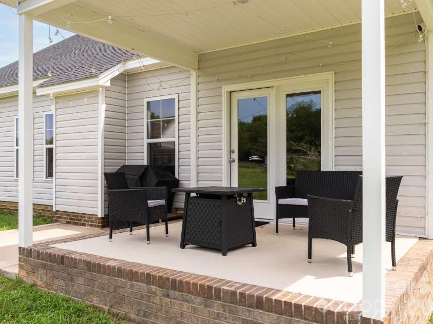 1205 Palestine Road, Linden, NC 28356.  MLS# CAR4416218, YatesRealty ID 45321. Covered Patio