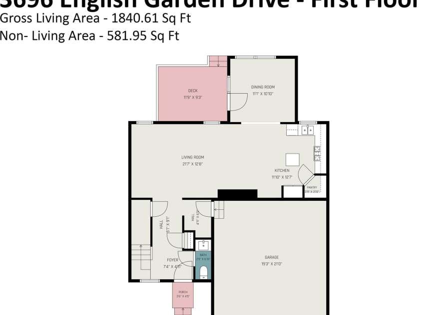 3696 English Garden Drive, Gastonia, NC 28056.  MLS# CAR4415816, YatesRealty ID 45332. 