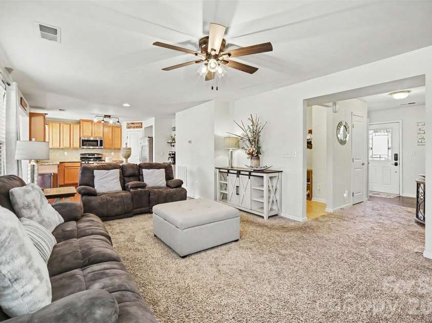 3696 English Garden Drive, Gastonia, NC 28056.  MLS# CAR4415816, YatesRealty ID 45332. Great room Open floor plan