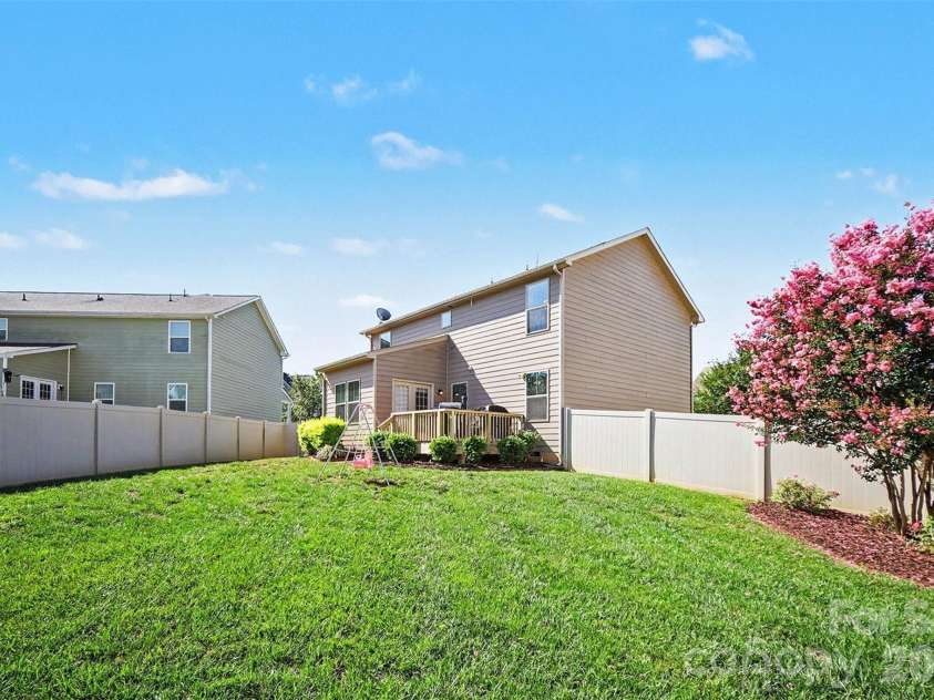 3696 English Garden Drive, Gastonia, NC 28056.  MLS# CAR4415816, YatesRealty ID 45332. Large private backyard