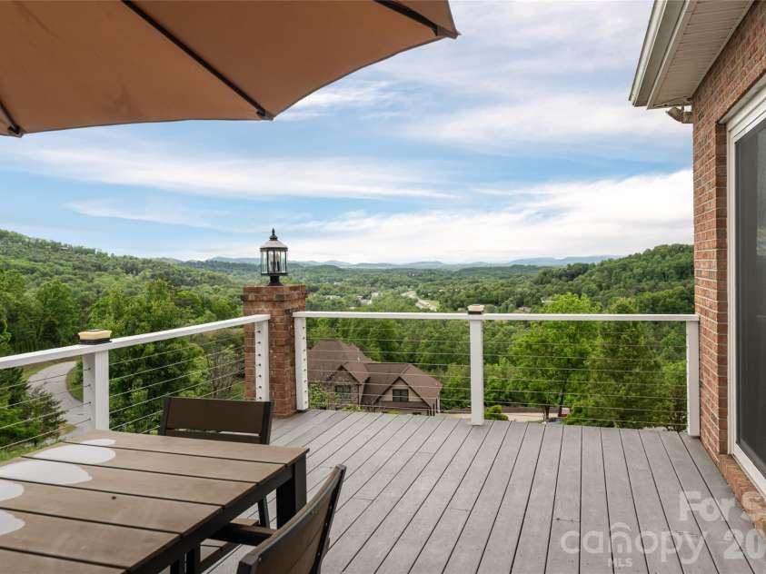 153 Mills Place, Asheville, NC 28804.  MLS# CAR4378268, YatesRealty ID 45336. Side deck