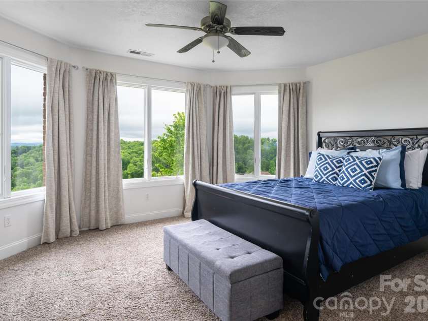 153 Mills Place, Asheville, NC 28804.  MLS# CAR4378268, YatesRealty ID 45336. Upper guest bedroom 2