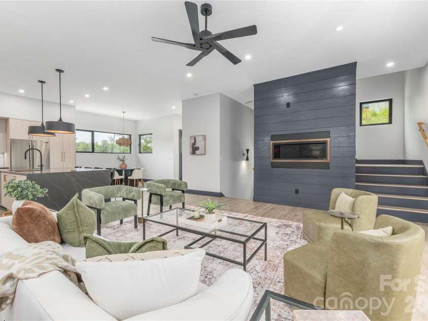 19 Woodbine Road, Asheville, NC 28804.  MLS# CAR4415169, YatesRealty ID 45358. Inviting open living space