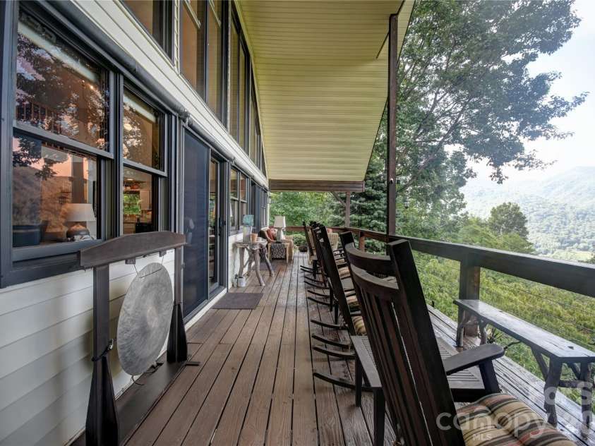 509 Deer Creek Trail, Maggie Valley, NC 28751.  MLS# CAR4408706, YatesRealty ID 45359. Covered front deck, enjoy the views
