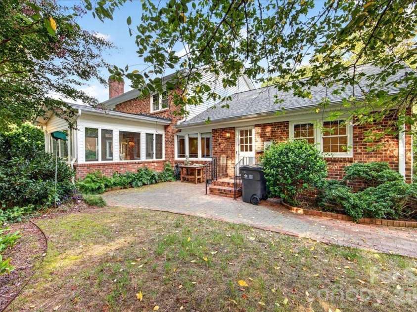 842 Ashmeade Road, Charlotte, NC 28211.  MLS# CAR4415245, YatesRealty ID 45375. Back of house